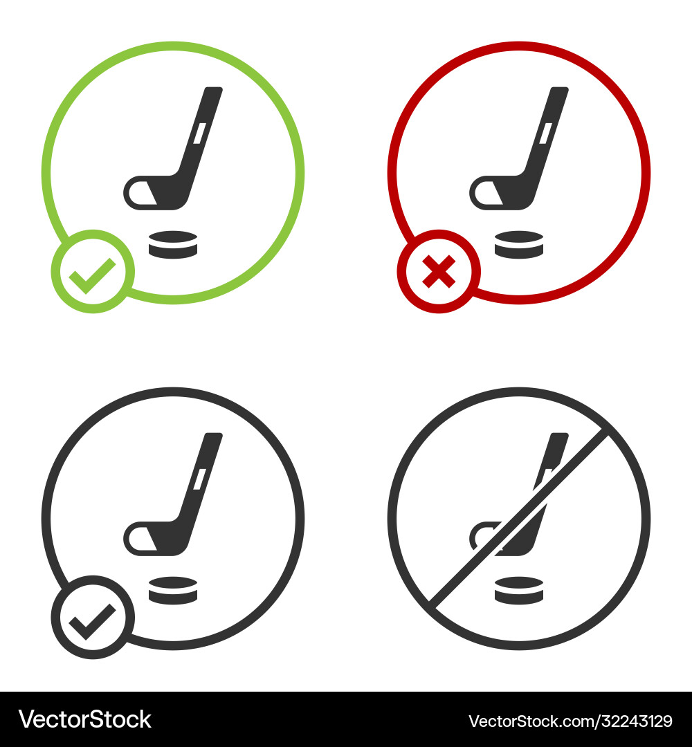 Schwarze Eishockey-Stick und Puck-Symbol isoliert Schwarze Eishockey-Stick und Puck-Symbol isoliert vektorbild