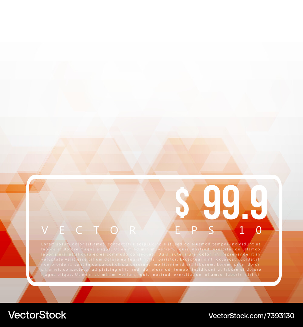 Abstract design hexagonal background vector image