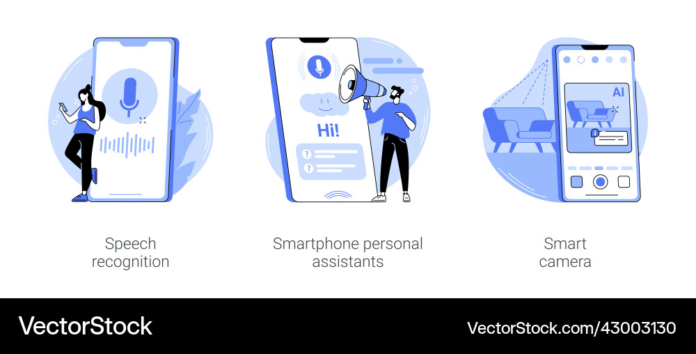 Artificial intelligence technology use isolated Artificial intelligence technology use isolated Vector Image