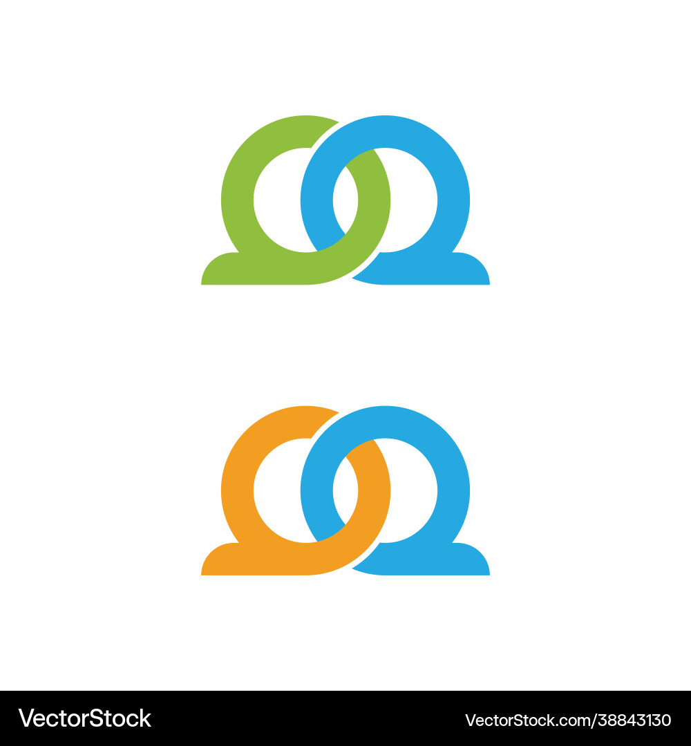 Business corporate abstract unity logo Business corporate abstract unity logo vector image