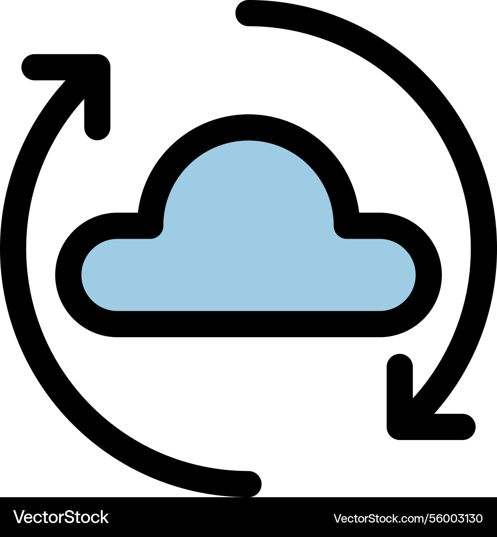 Cloud computing symbol Cloud computing symbol vector image