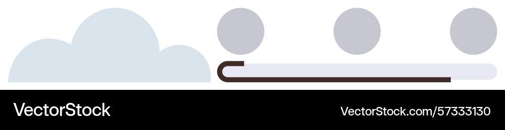 Cloud data processing with abstract Cloud data processing with abstract vector image