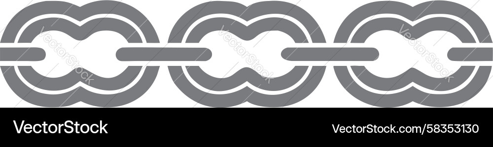 Interlocking Chain Links Pattern Vector Image