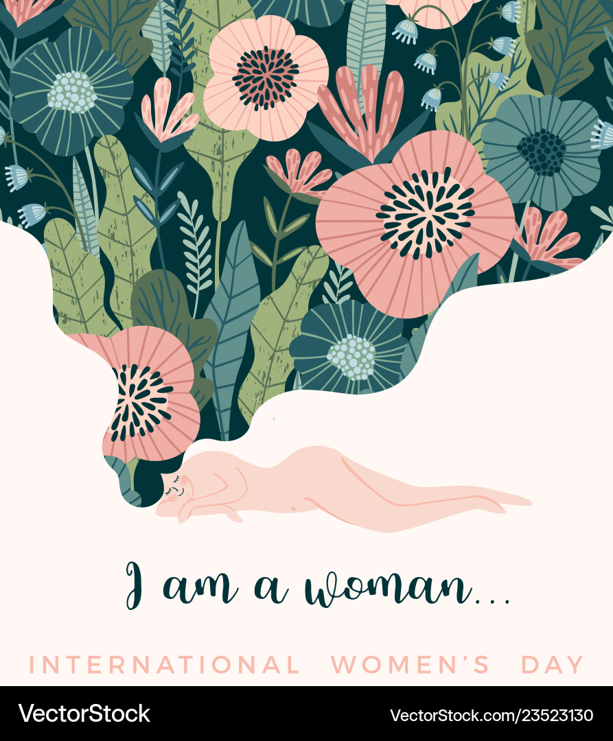 Internationale Frauen Tagesvorlage Internationale Frauen Tagesvorlage vektorbild