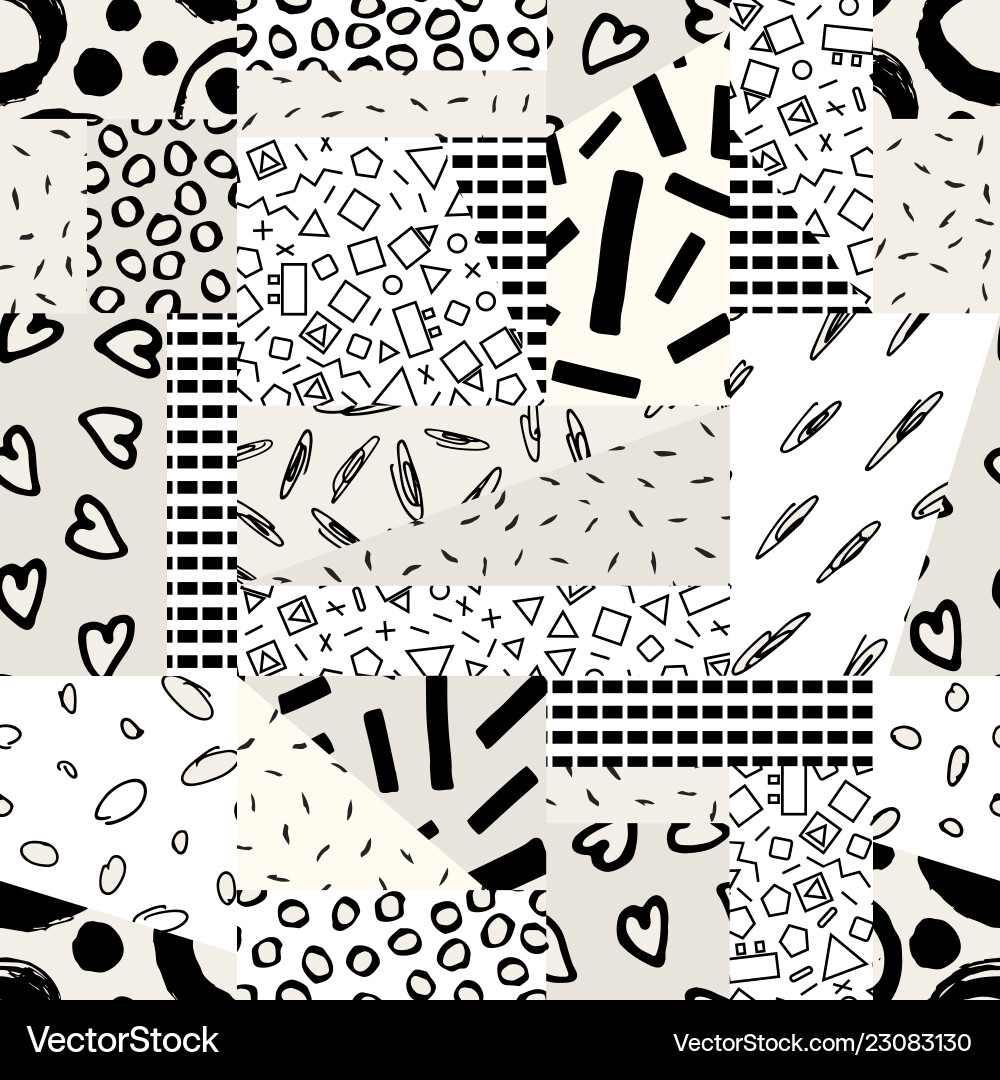 Memphis Pattern Background vector image