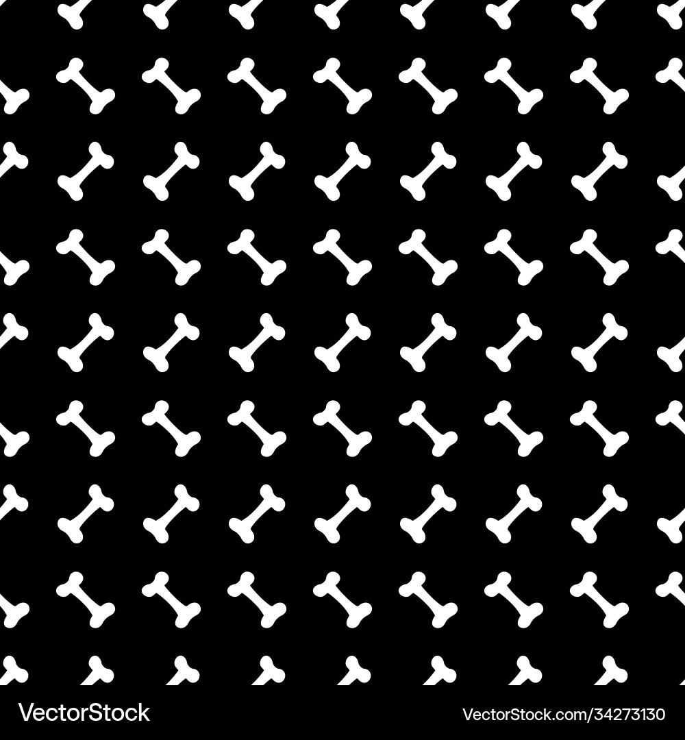 Seamless pattern with bones Vector Image