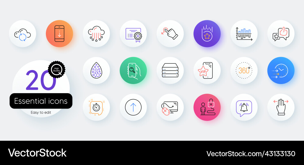 Simple set of delivery time reject certificate Simple set of delivery time reject certificate vector image