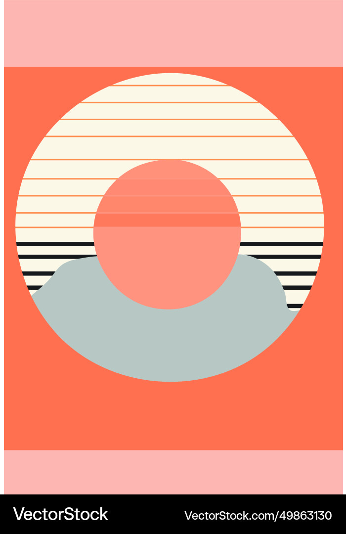 Trendy abstract minimal background in boho style Trendy abstract minimal background in boho style vector image