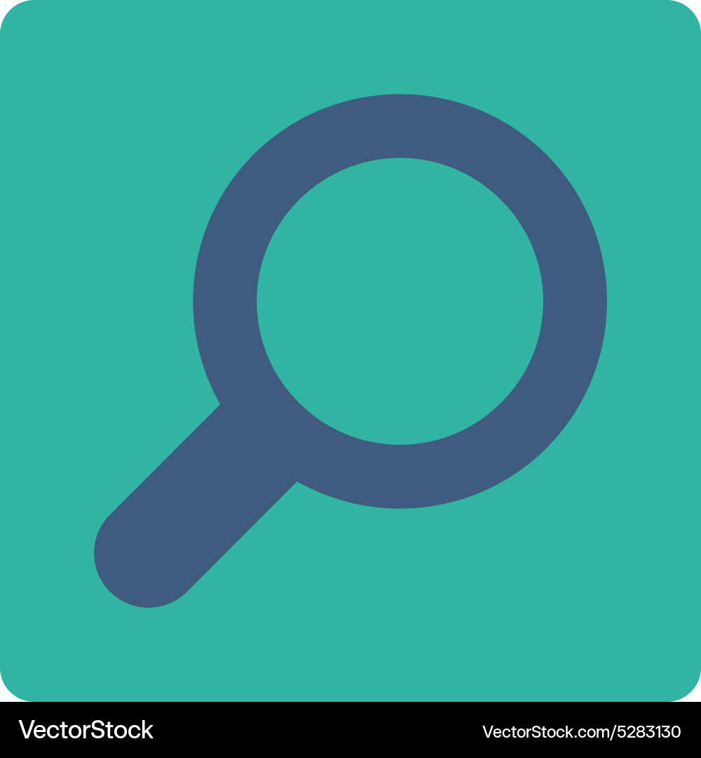 View flat cobalt and cyan colors rounded button Vector Image