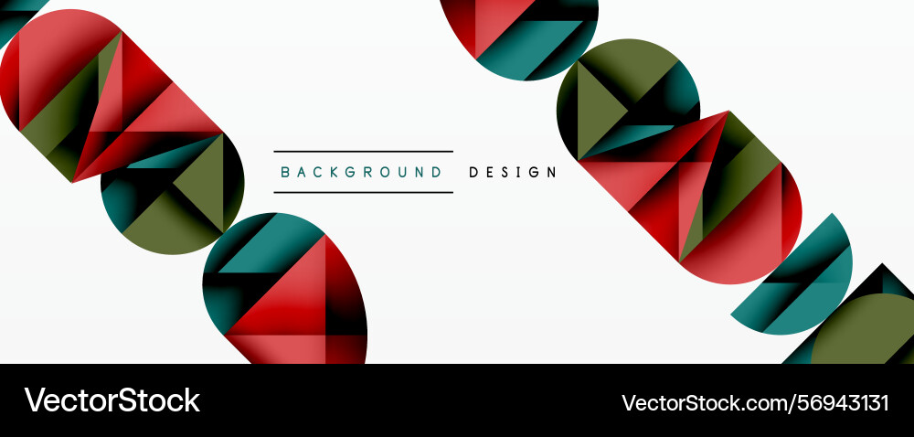 Abstract geometric shapes overlap creating Abstract geometric shapes overlap creating Vector Image