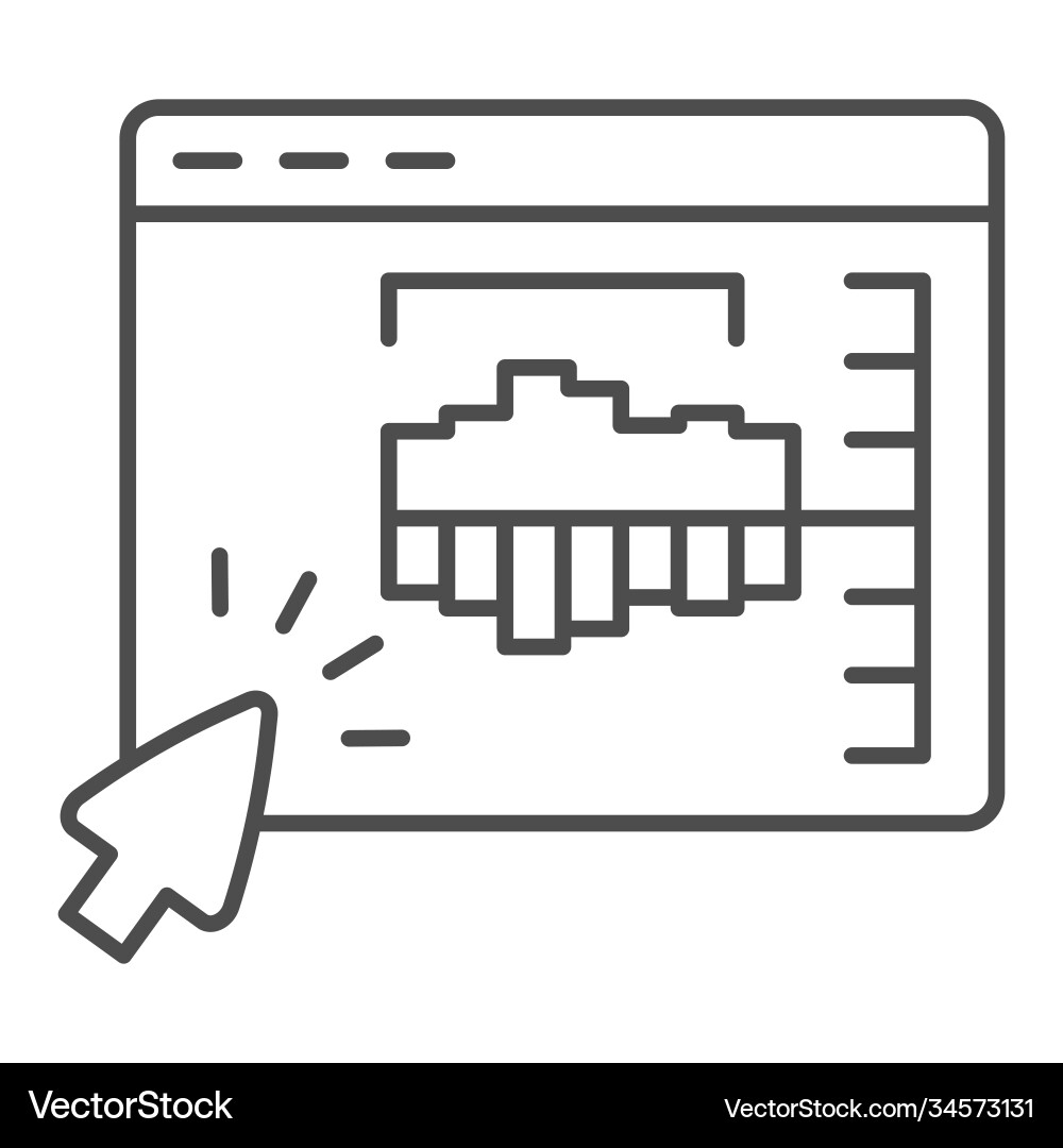 Audio program with track thin line icon sound Audio program with track thin line icon sound vector image