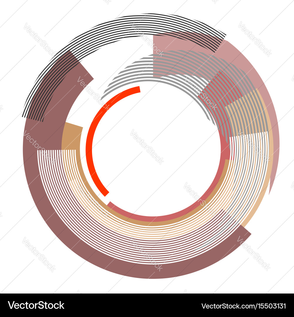 Dynamic Rotating Circles vector image