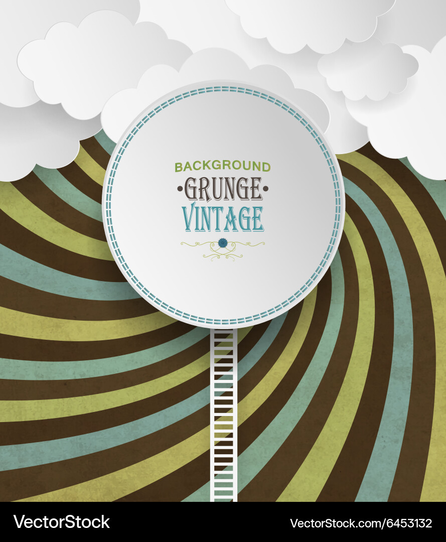 Background with clouds Vector Image