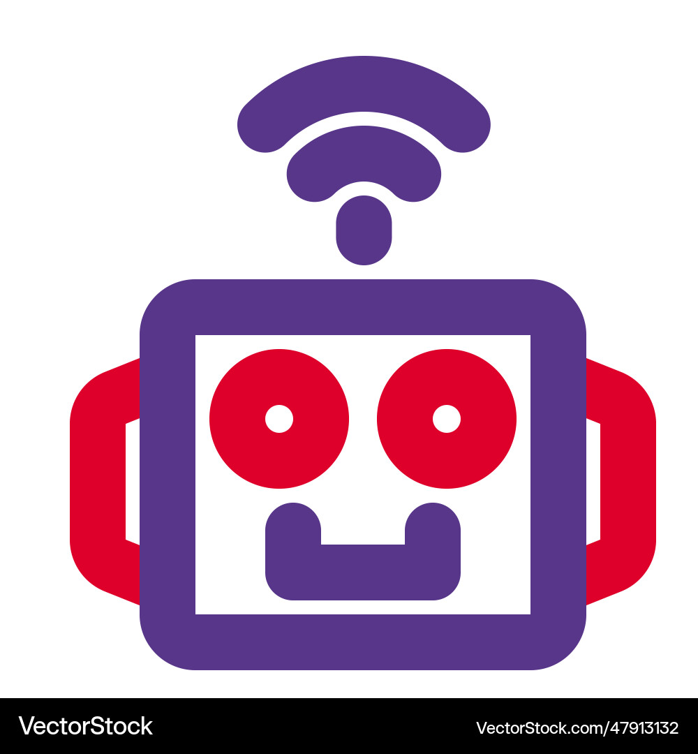 Bot an automatic performance software vector image