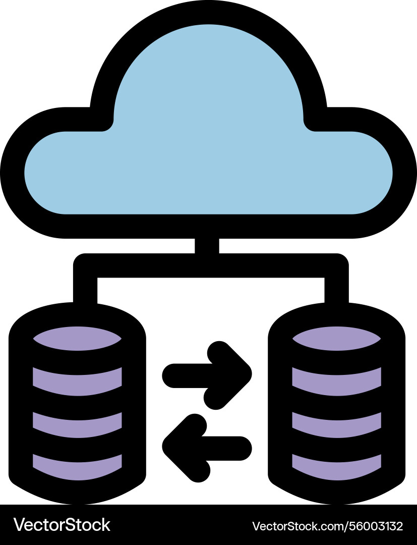 Cloud computing symbol Vector Image