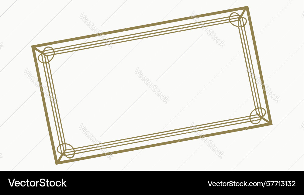Decorative lattice panel with geometric pattern Vector Image