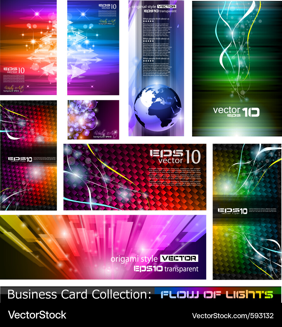 Dynamic Light Flow vector image