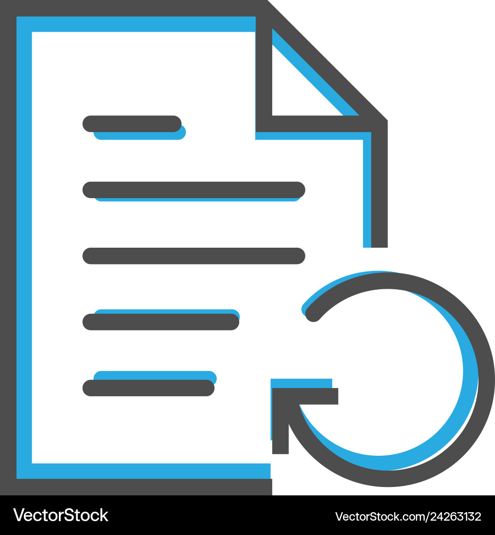 File icon design interaction line Vector Image