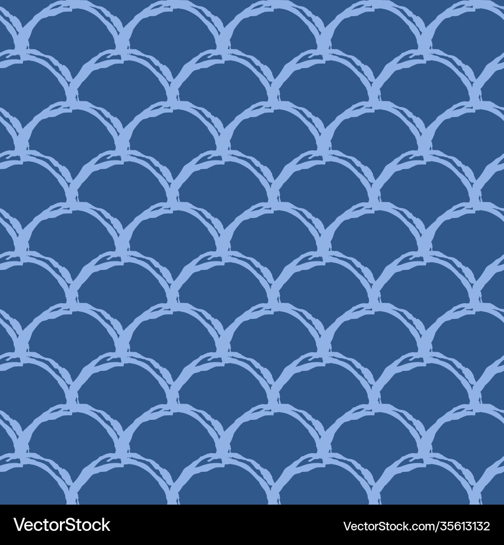 Fish scale seamless pattern Vector Image