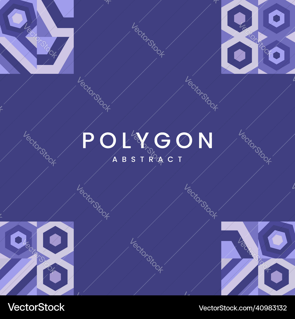 Geometric Polygon Pattern - Modern & Abstract Vector Image
