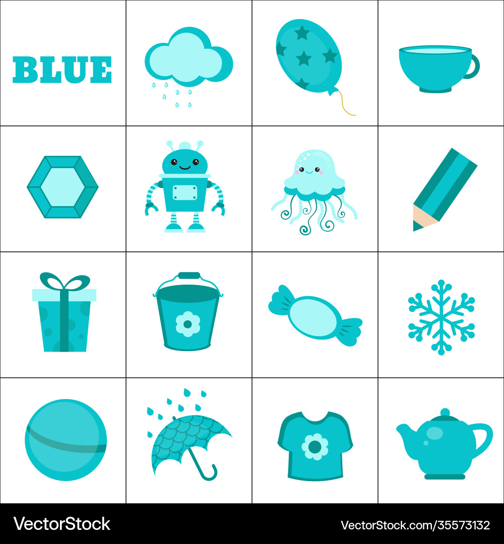 Learn color Learn color vector image