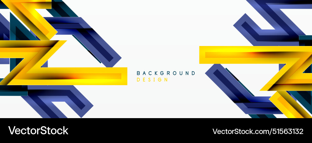 Line zig zag dynamic geometric abstract background Vector Image