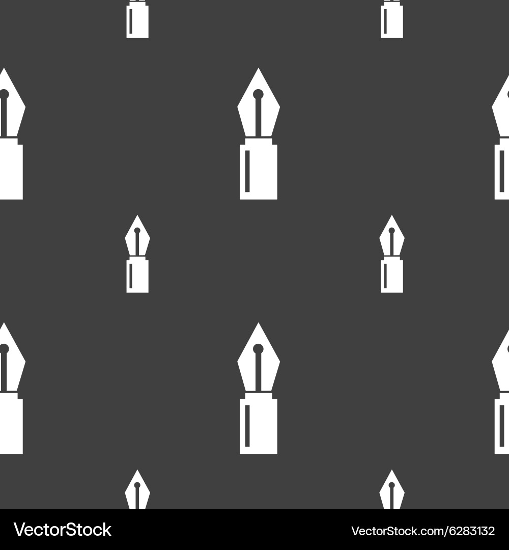 Pen sign icon edit content button seamless pattern vector image