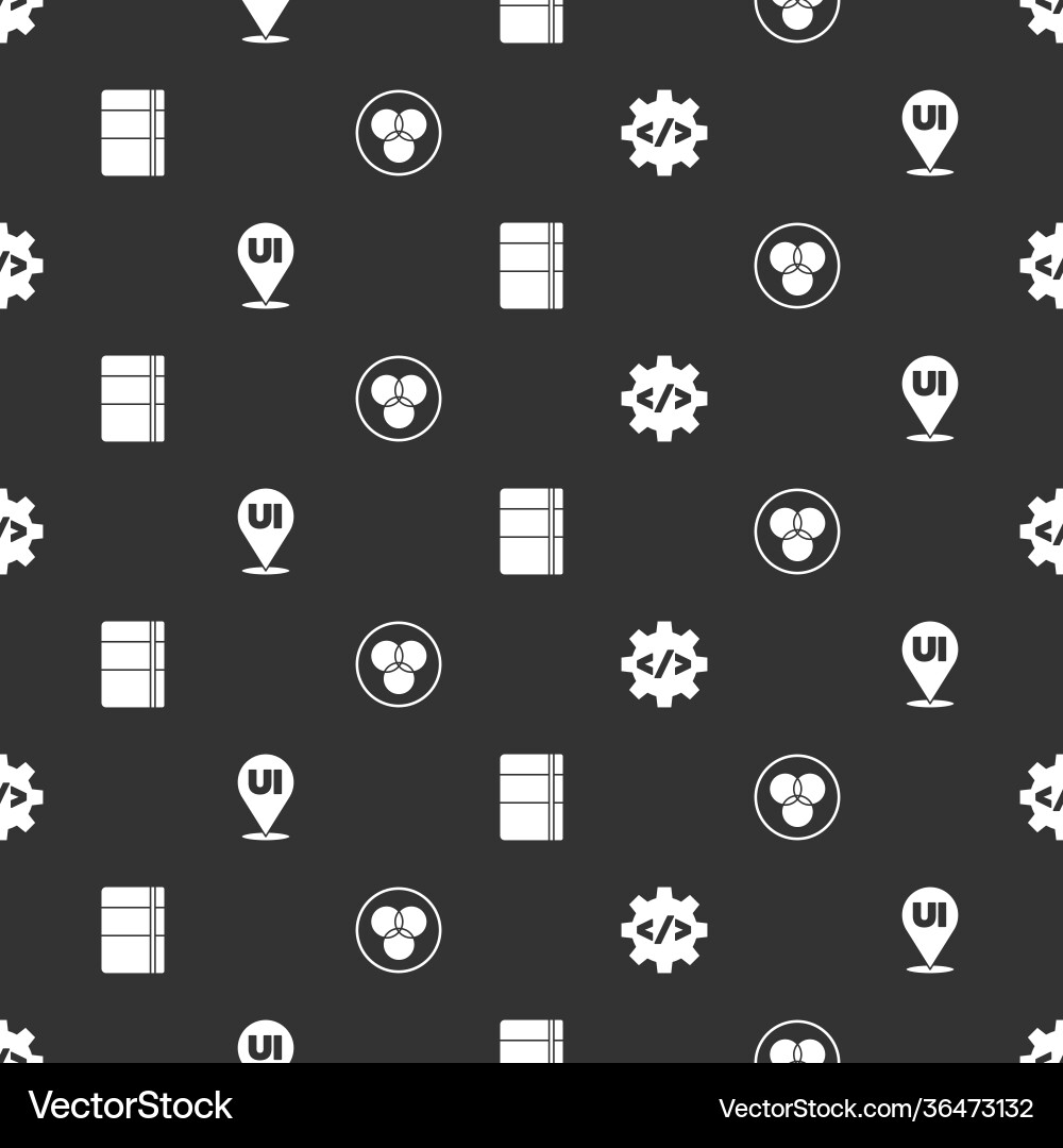Set front end development ui or ux design Set front end development ui or ux design vector image