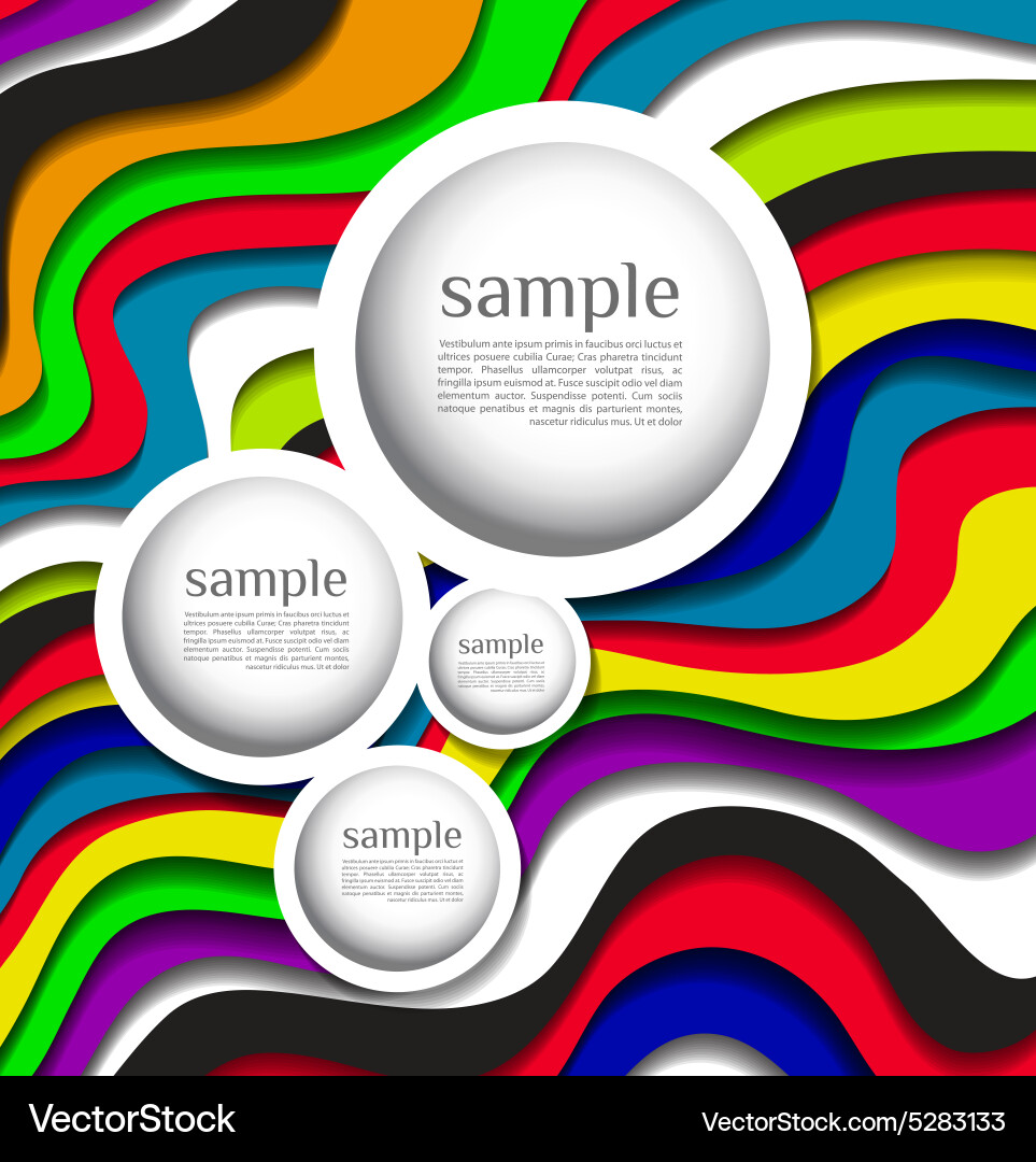 Abstract colorful lines background vector image