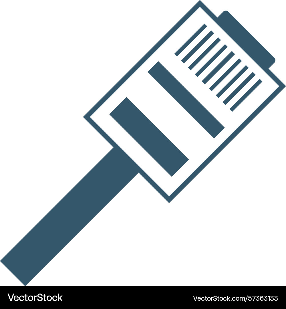 Computer port icon design Vector Image