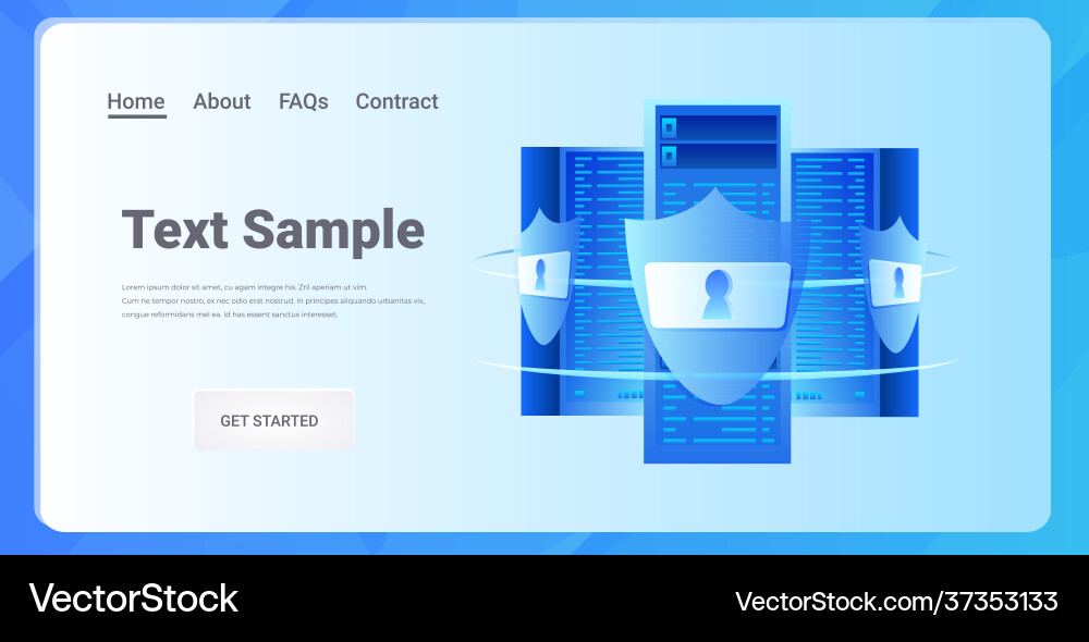 Database server protection big data privacy Database server protection big data privacy vector image