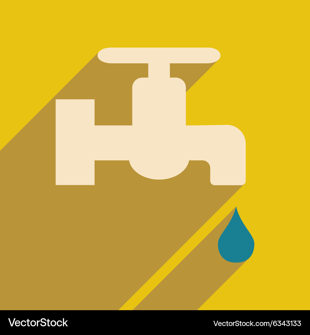 Flat with shadow icon and mobile application vector image