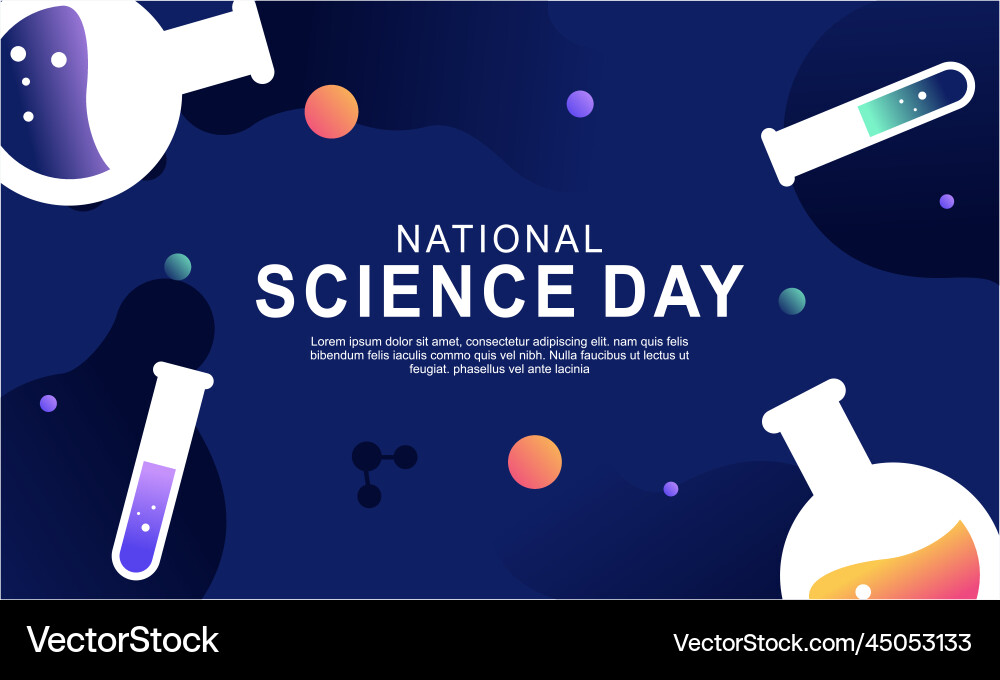 Gradient science twitch background design template vector image