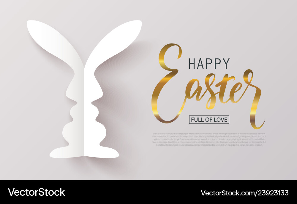 Happy easter bannerfull lovebackground Happy easter bannerfull lovebackground vector image