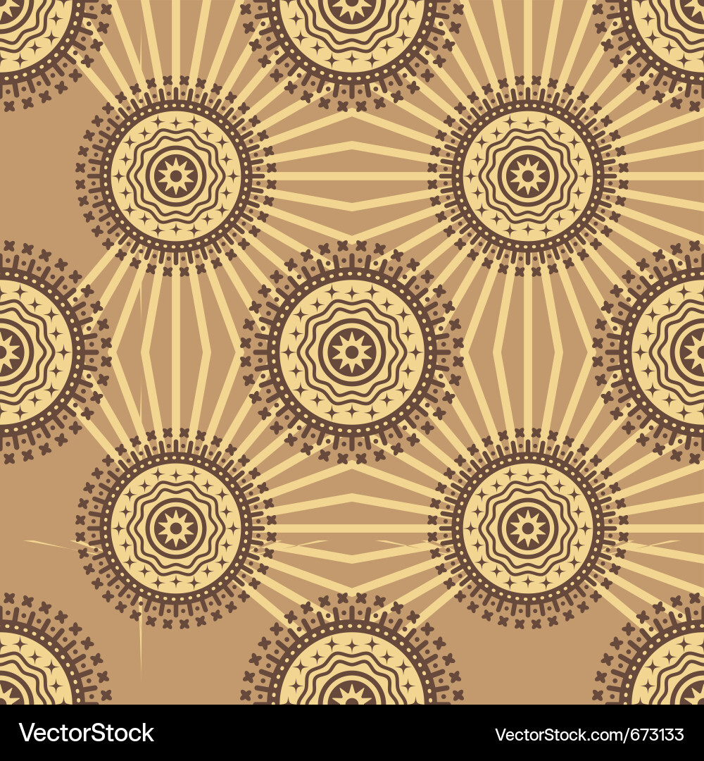 Intricate Floral Pattern Background Vector Image