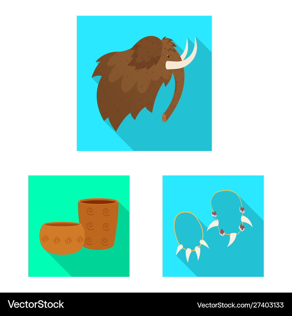 Isolated object evolution and neolithic symbol Isolated object evolution and neolithic symbol vector image