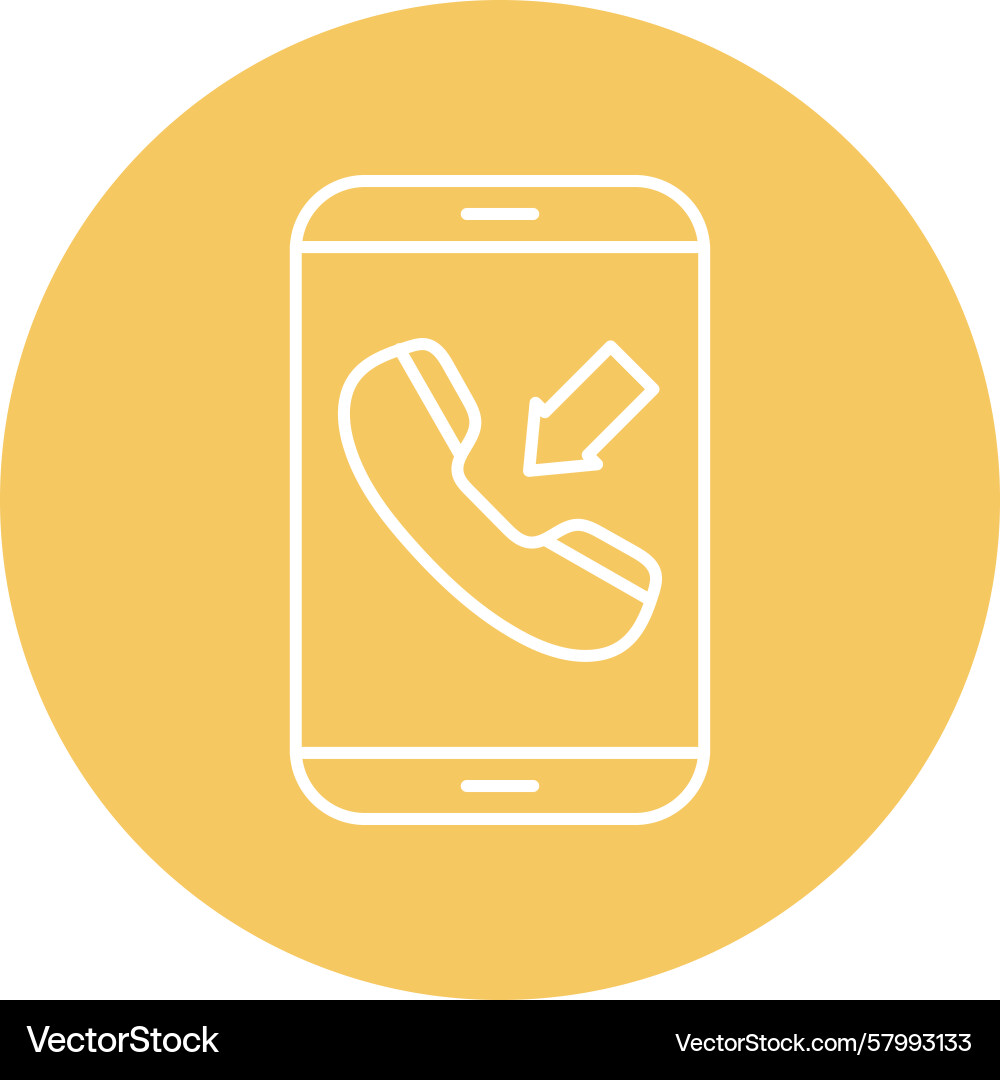 Multi Incoming Call Circles Vector Image