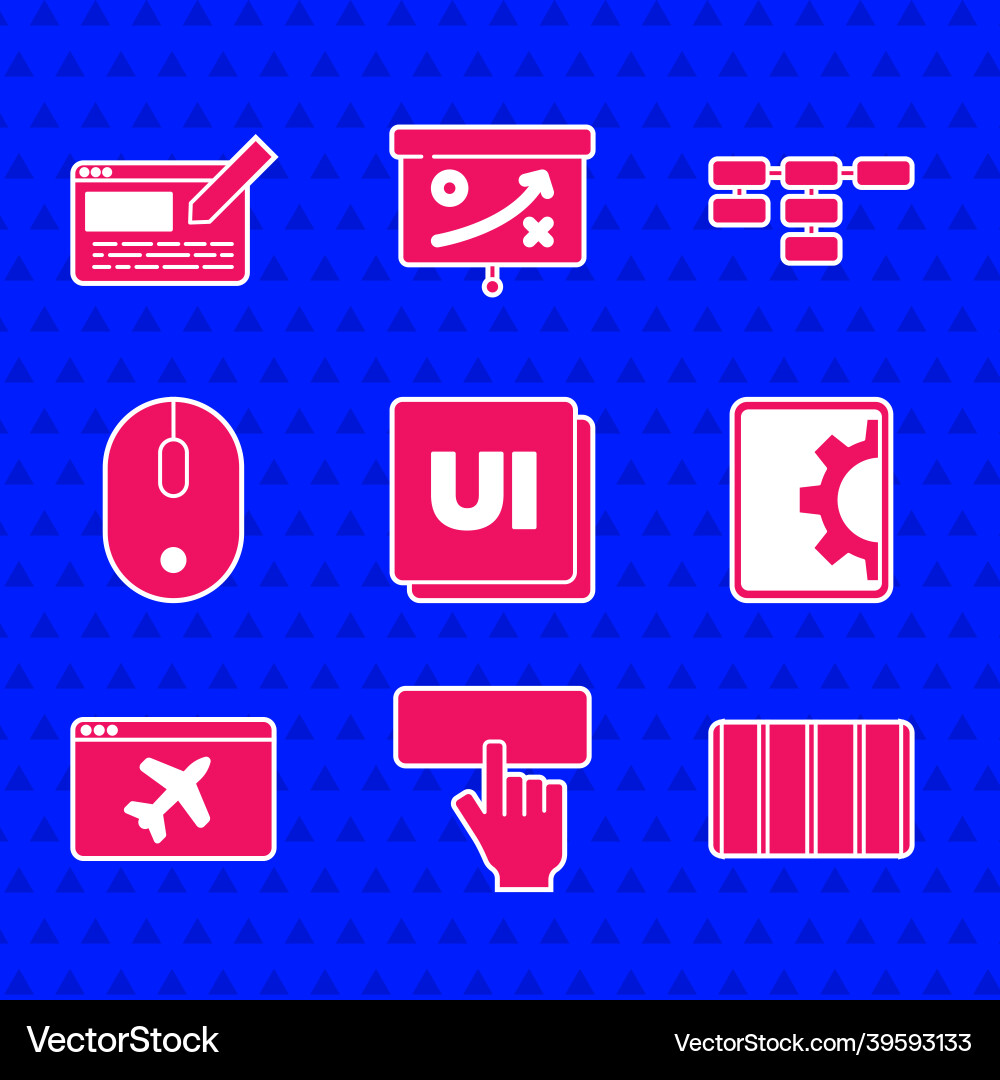 Set ui oder ux Design Tastatur Farbpalette Anleitung vektorbild