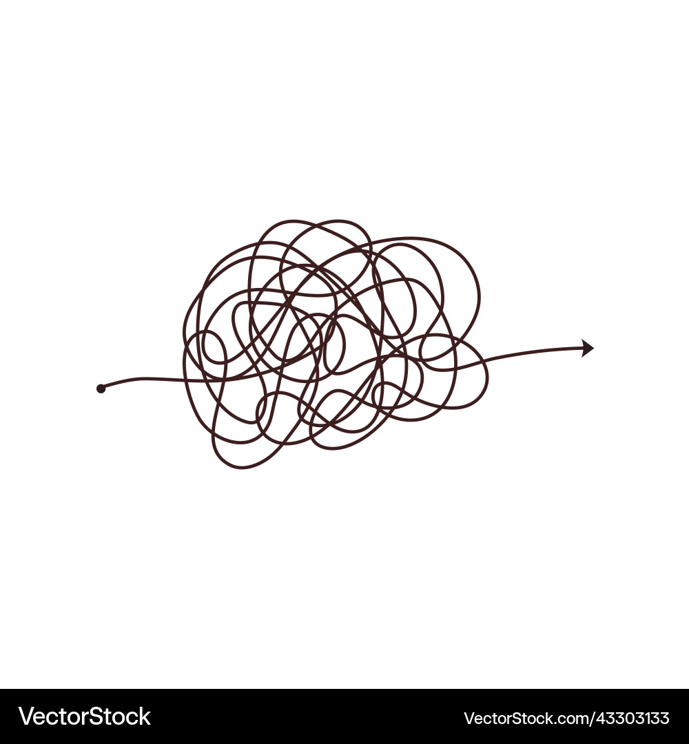 Simple line and complex easy way scribble doodle Simple line and complex easy way scribble doodle vector image
