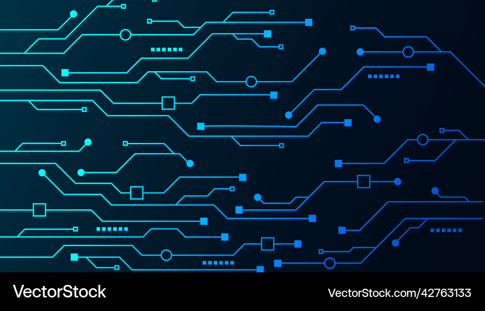 Technology background with hi-tech digital Technology background with hi-tech digital Vector Image