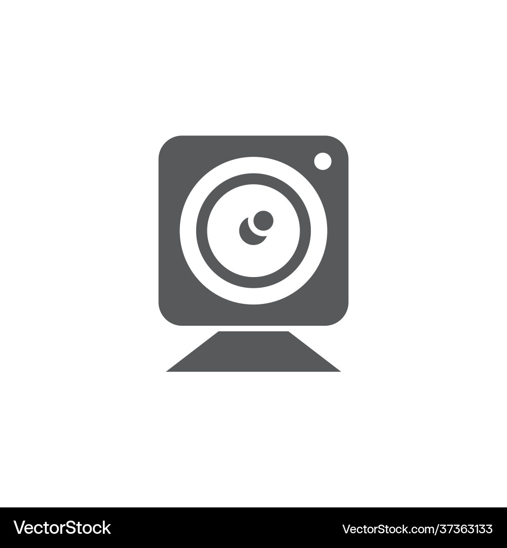 Web camera icon isolated background chat Vector Image