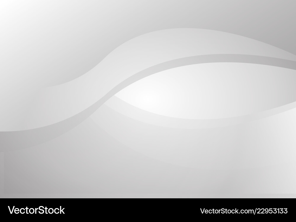 White and grey circular curve abstract background Vector Image