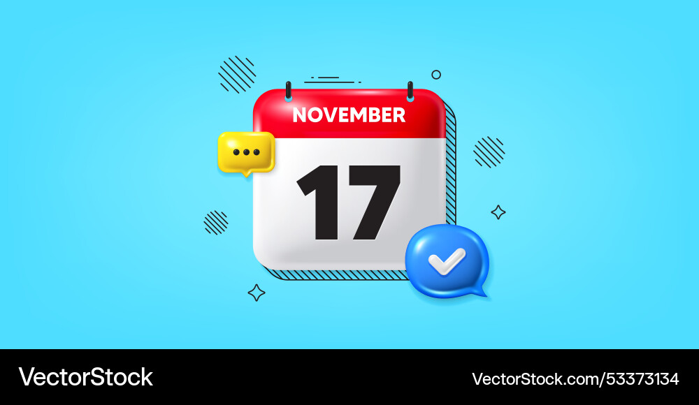 17th day of the month icon event schedule date 17th day of the month icon event schedule date vector image