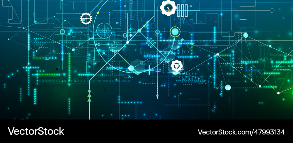 Abstract futuristic fade computer technology Abstract futuristic fade computer technology vector image
