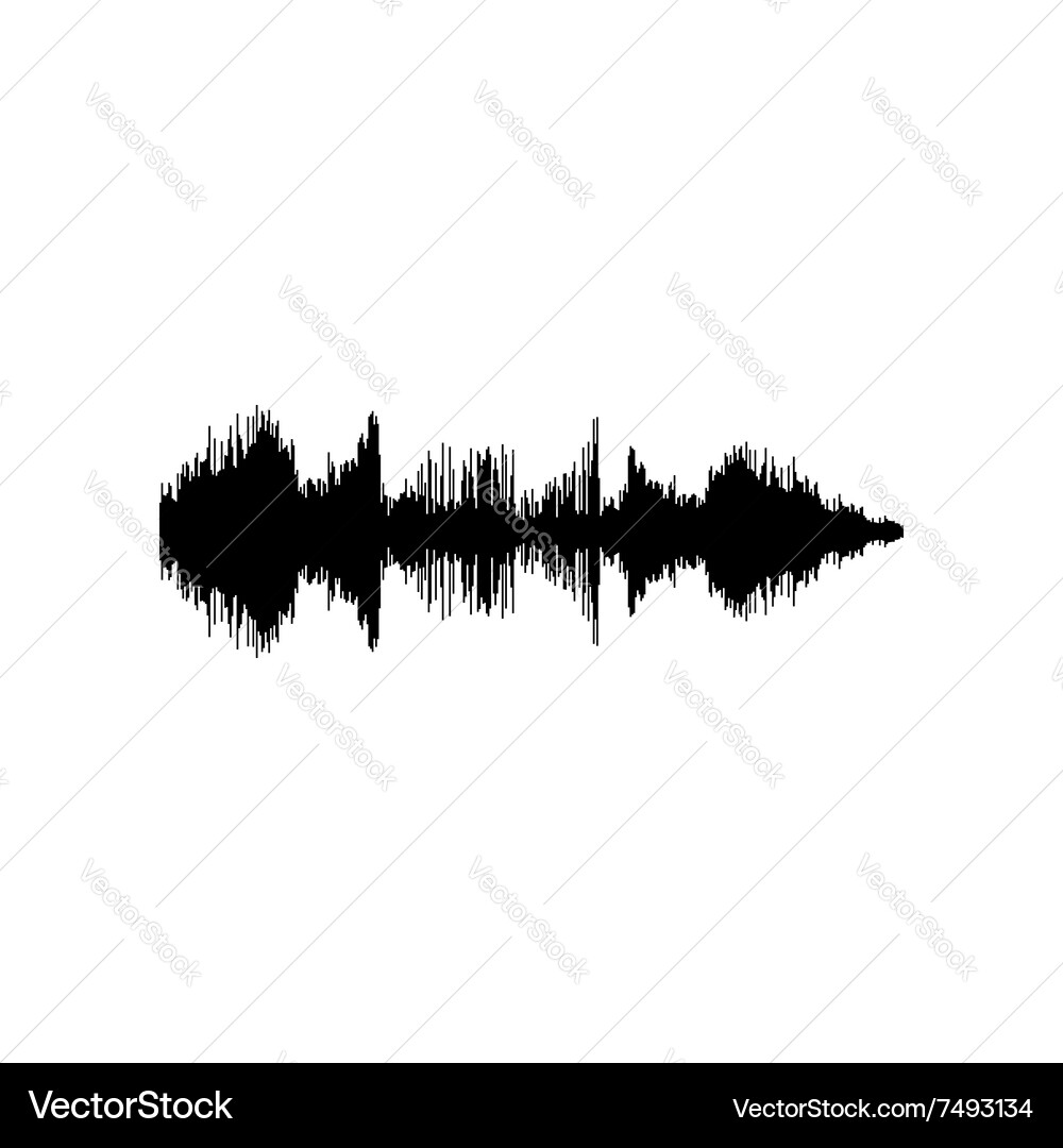 Audio Waveform Spectrum vector image