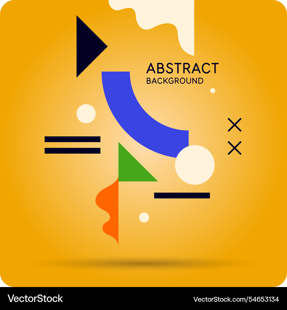 Background with abstract shapes a template Vector Image