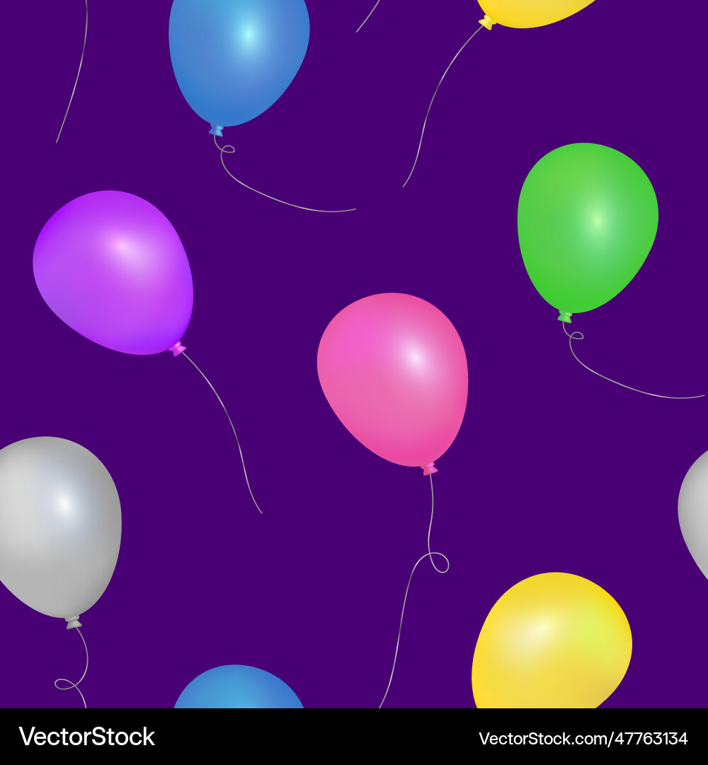 Balloon seamless pattern Balloon seamless pattern vector image