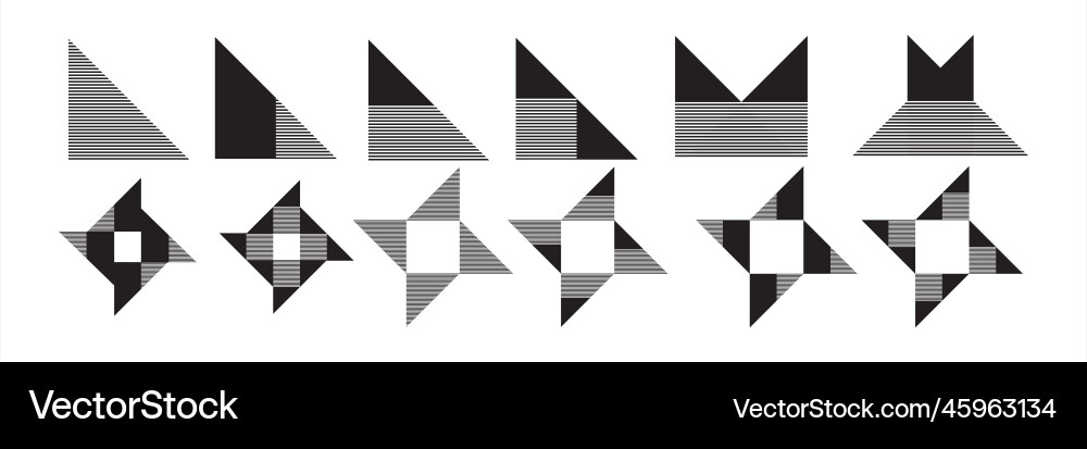 Basic pattern shape elements Basic pattern shape elements vector image
