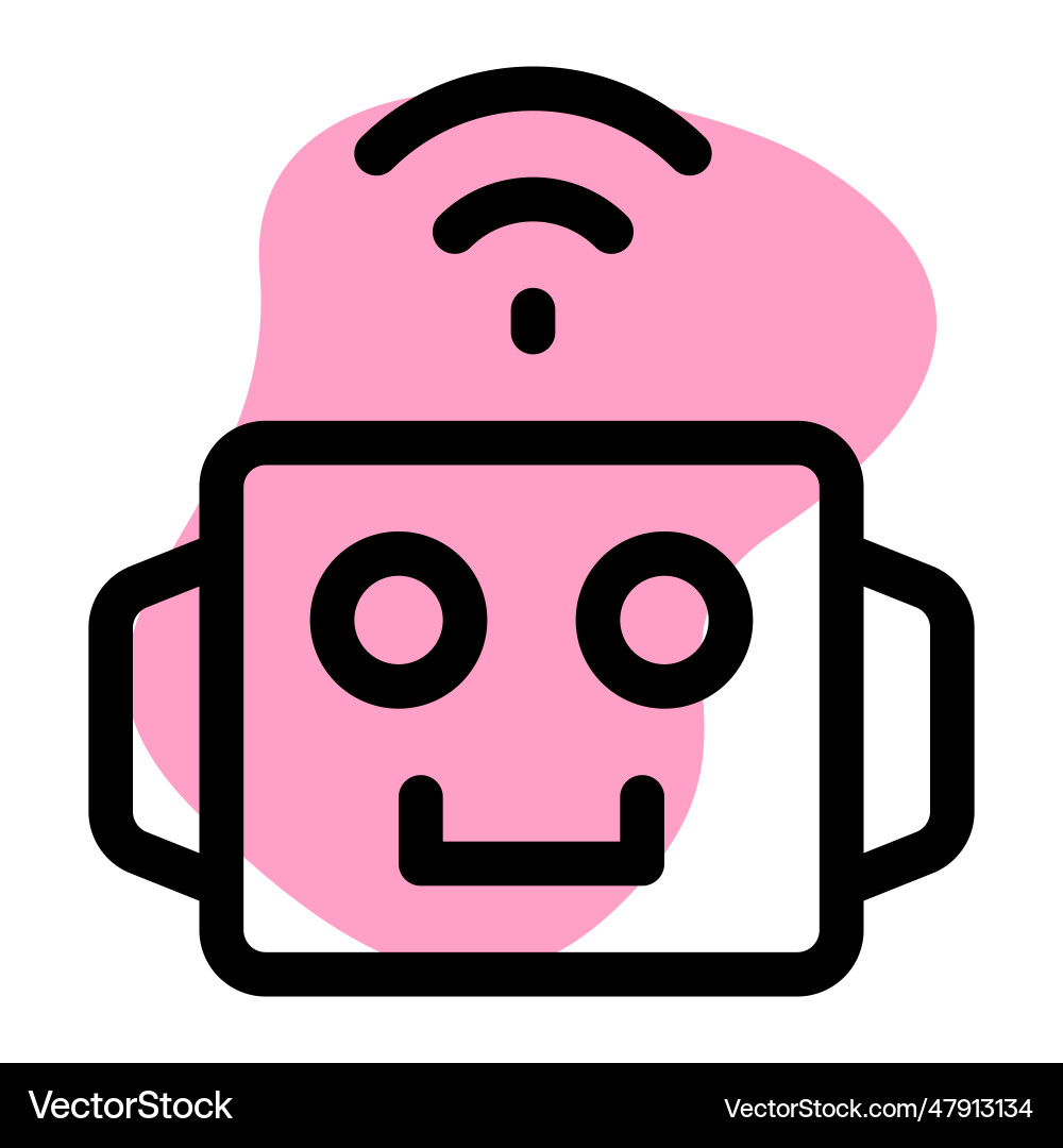 Bot an automatic performance software vector image