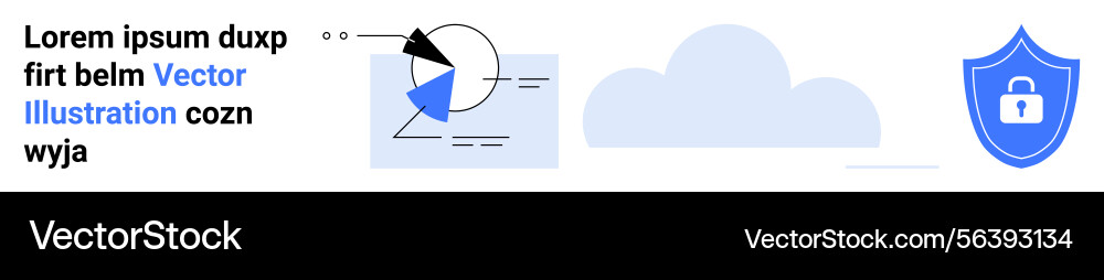 Data analysis chart cloud computing Data analysis chart cloud computing vector image